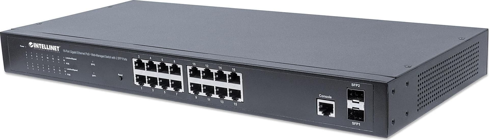 Switch Gigabit Ethernet 16 Porte PoE+ Web-Managed con 2 porte SFP in  Scontolo.net - Potenza, commercioVirtuoso.it