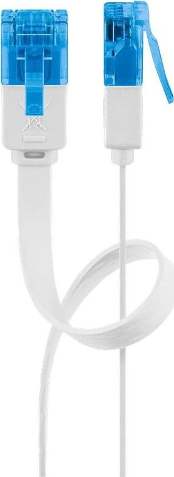 Cavo di Rete Patch Piatto in Rame Cat.6A UTP 1m Bianco in Cavi Ethernet Scontolo.net - Potenza, commercioVirtuoso.it