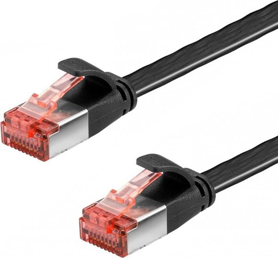 Cavo di Rete Patch Piatto in Rame Cat.6 U/FTP 5,0m Nero in Cavi Ethernet Scontolo.net - Potenza, commercioVirtuoso.it