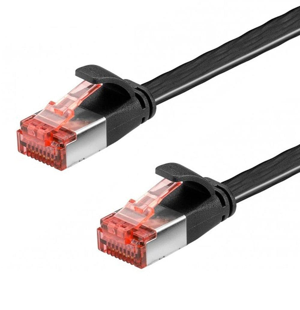 Cavo di Rete Patch Piatto in Rame Cat.6 U/FTP 5,0m Nero in Cavi Ethernet Scontolo.net - Potenza, commercioVirtuoso.it