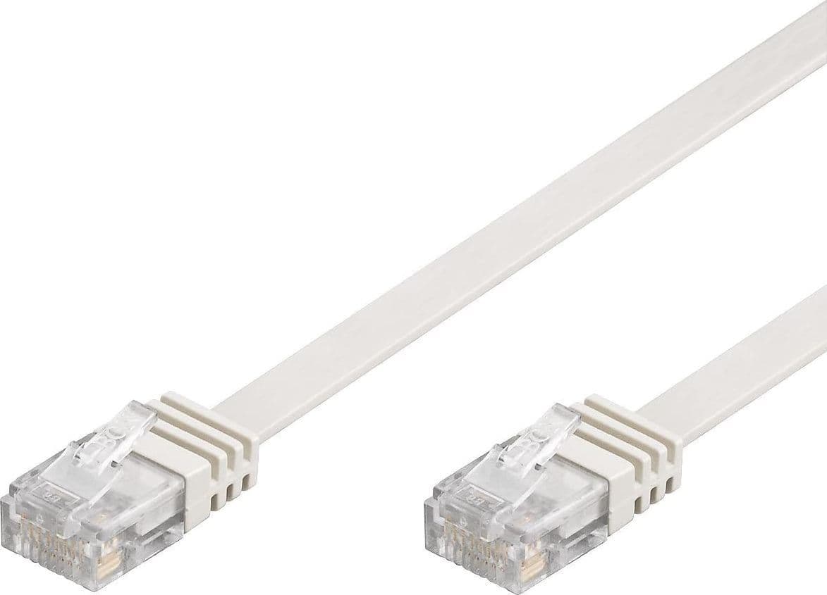 Cavo di Rete Patch Piatto in CCA Cat.5E Bianco UTP 1m in Cavi Ethernet Scontolo.net - Potenza, commercioVirtuoso.it