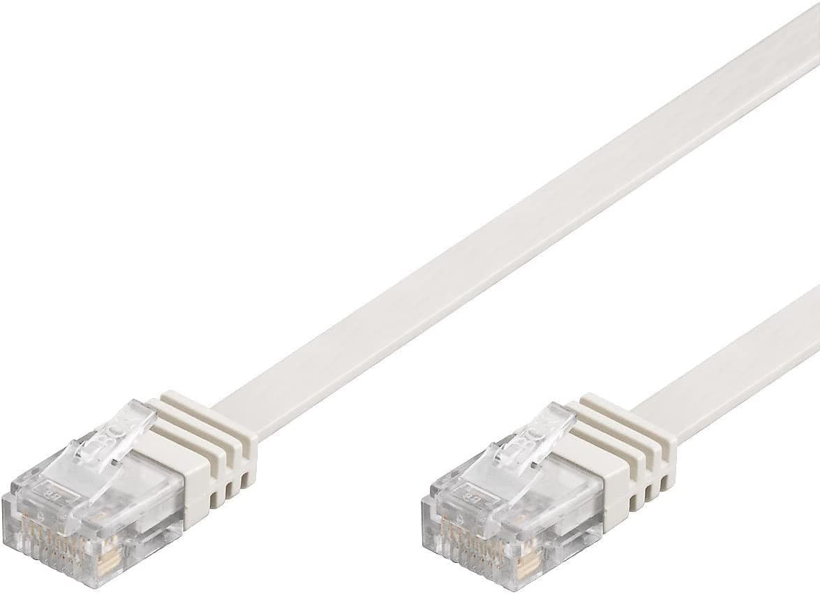 Cavo di Rete Patch Piatto in CCA Cat.5E Bianco UTP 1m in Cavi Ethernet Scontolo.net - Potenza, commercioVirtuoso.it