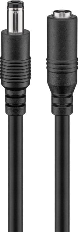 Cavo Prolunga di Alimentazione DC 2.5 mm 3 metri Nero
