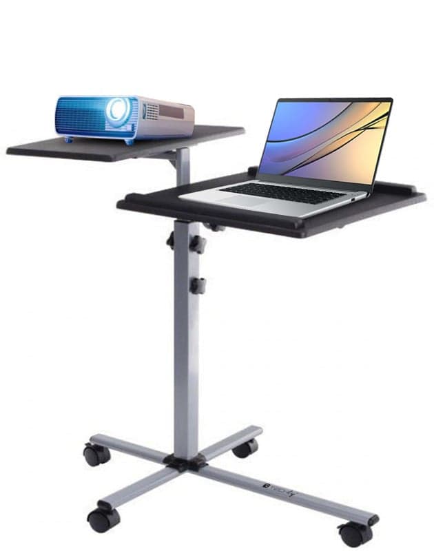 Carrello per Proiettore e Notebook a Due Ripiani Regolabile in Altezza in Supporti per proiettori Scontolo.net - Potenza, commercioVirtuoso.it