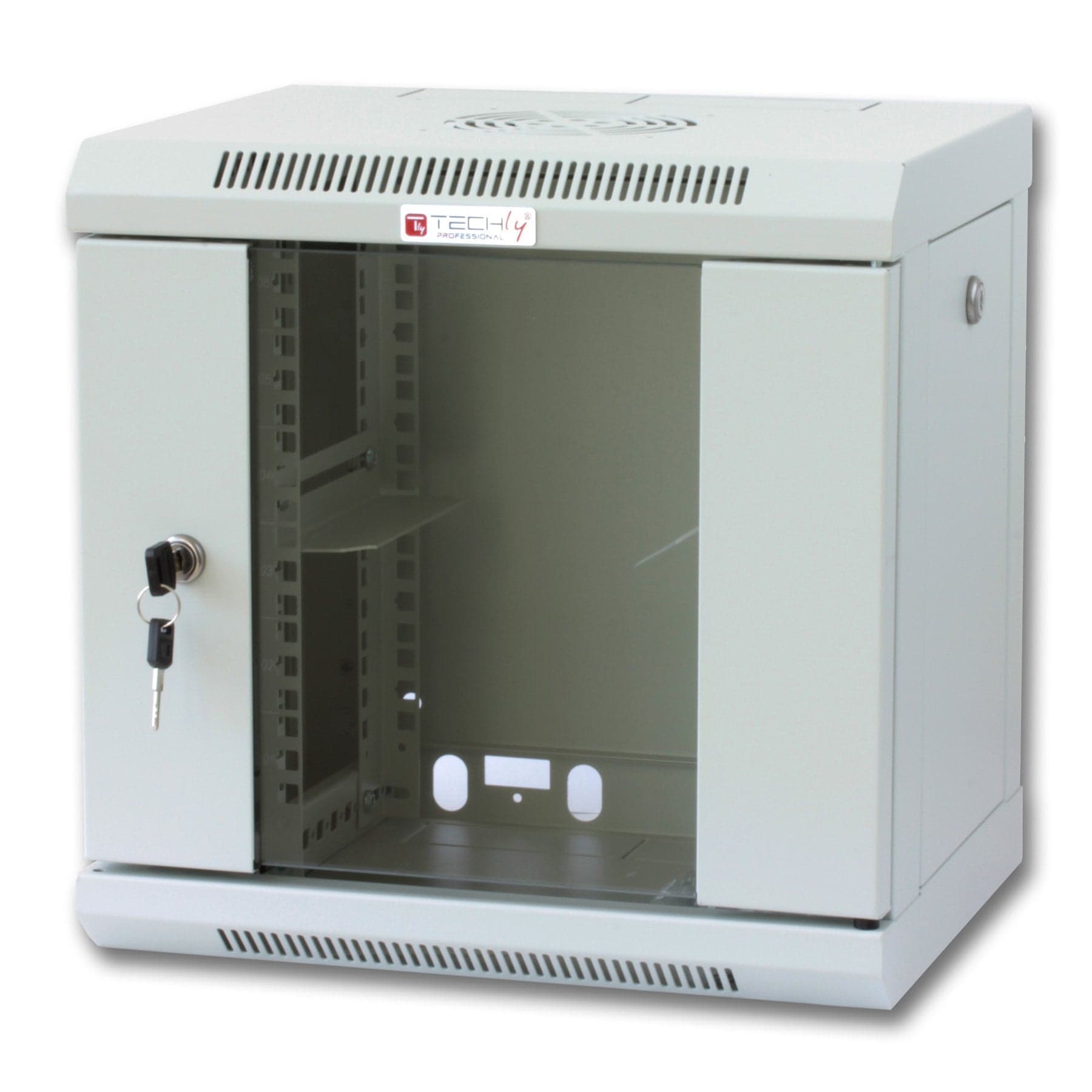Armadio Rack 10'' a muro 6 unit&agrave con pannelli asportabili Grigio prof. 300 mm in  Scontolo.net - Potenza, commercioVirtuoso.it