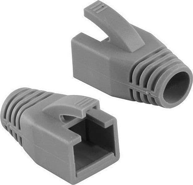 Copriconnettore per Plug RJ45 Cat.6 8mm Grigio in Cavi Ethernet Scontolo.net - Potenza, commercioVirtuoso.it