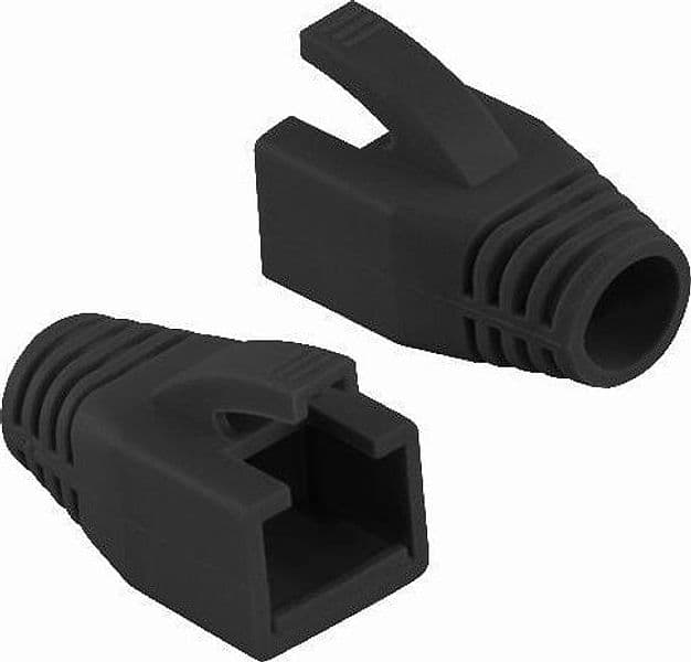 Copriconnettore per Plug RJ45 Cat.6 8mm Nero in Cavi Ethernet Scontolo.net - Potenza, commercioVirtuoso.it