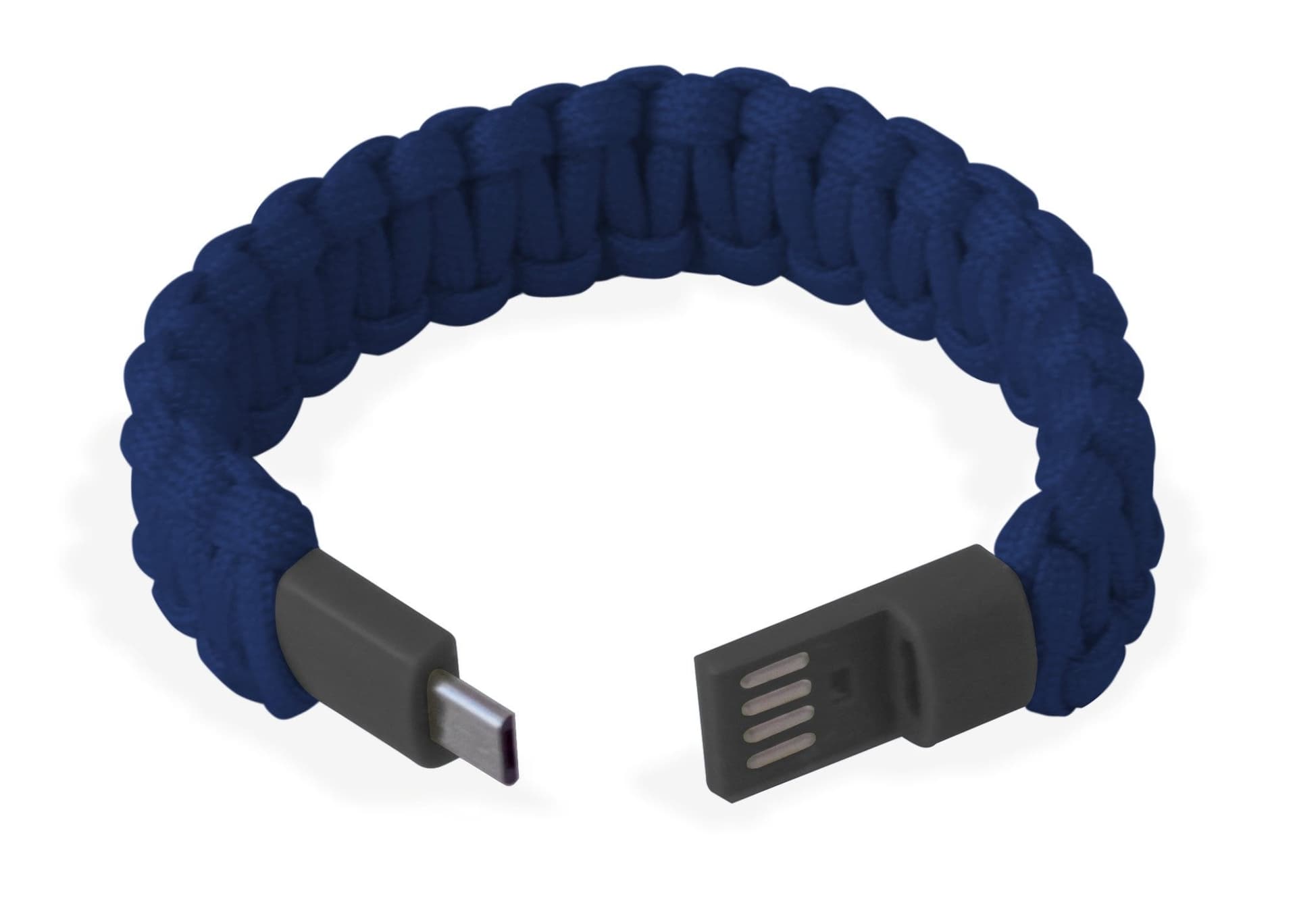 Bracciale Paracord con Micro USB Blu in Bracciali Scontolo.net - Potenza, commercioVirtuoso.it