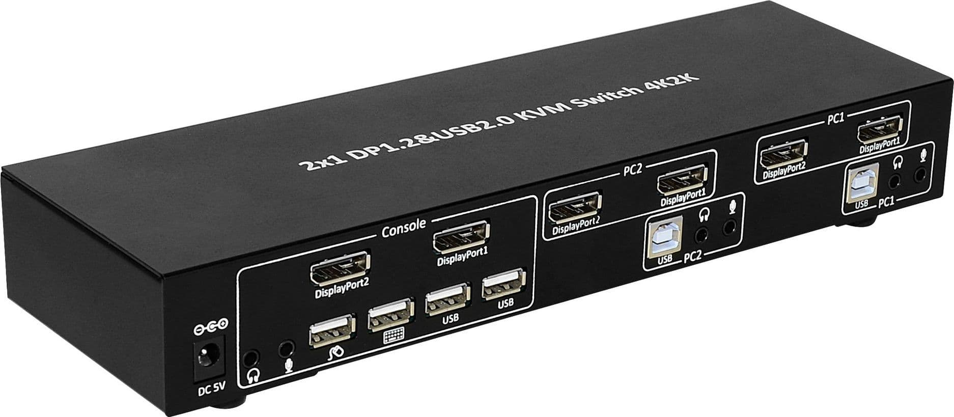 Switch KVM 2 porte DisplayPort1.2 per doppio Monitor in  Scontolo.net - Potenza, commercioVirtuoso.it