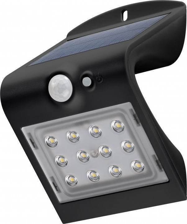 Lampada LED Solare a Muro 1,5W IP65 Sensore di Movimento Nero in Lampade da parete Scontolo.net - Potenza, commercioVirtuoso.it