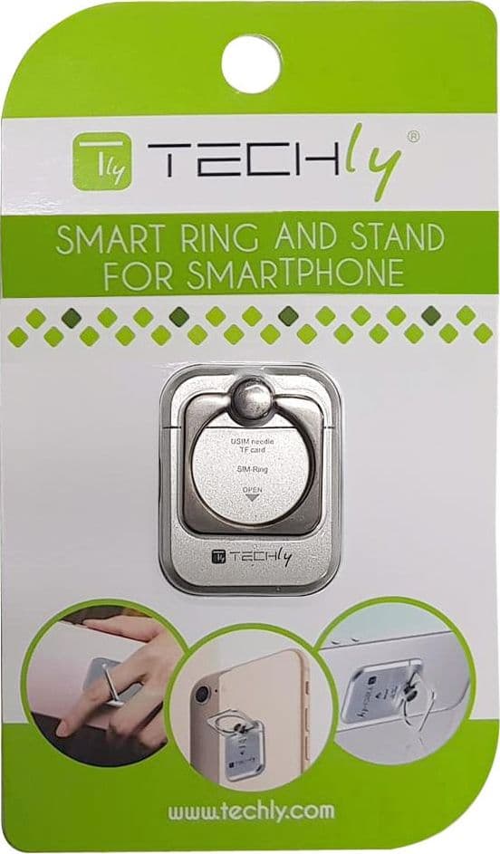 Anello e Supporto per Smartphone Silver