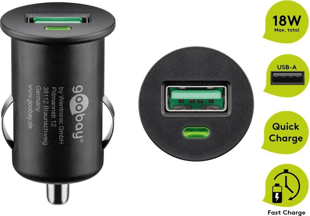 Caricatore USB da auto Quick Charge 3.0 2.4A 18Watt in Caricabatterie da auto Scontolo.net - Potenza, commercioVirtuoso.it