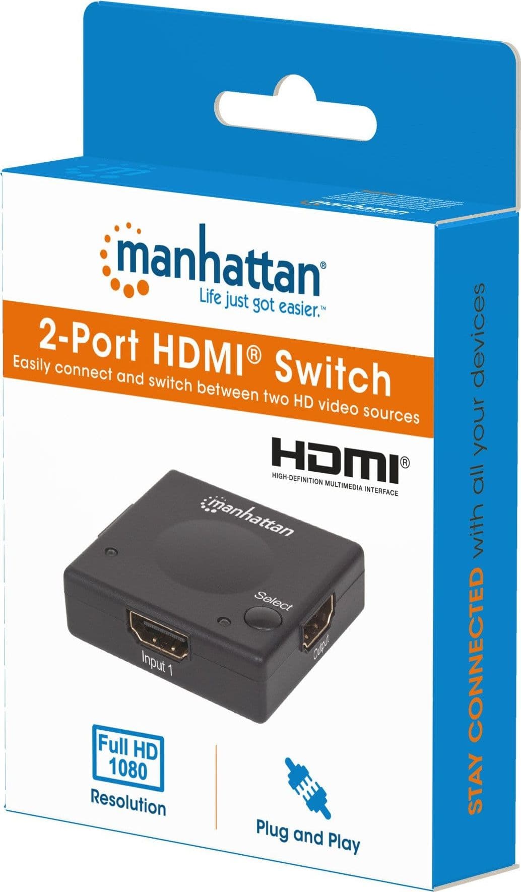 Switch HDMI 2 porte 1080p