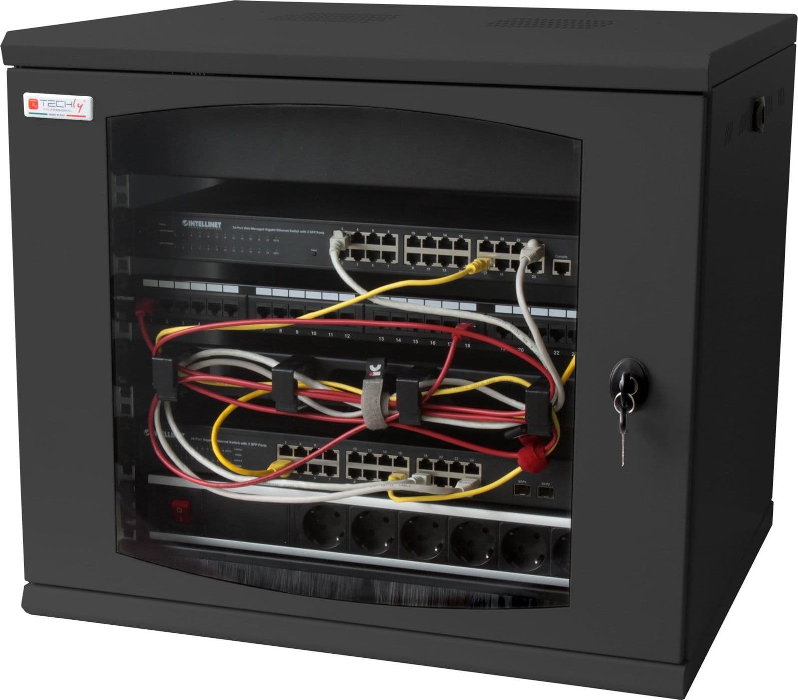 Armadio Rack 19'' a muro 10 unit&agrave sezione unica prof. 500mm Nero in  Scontolo.net - Potenza, commercioVirtuoso.it