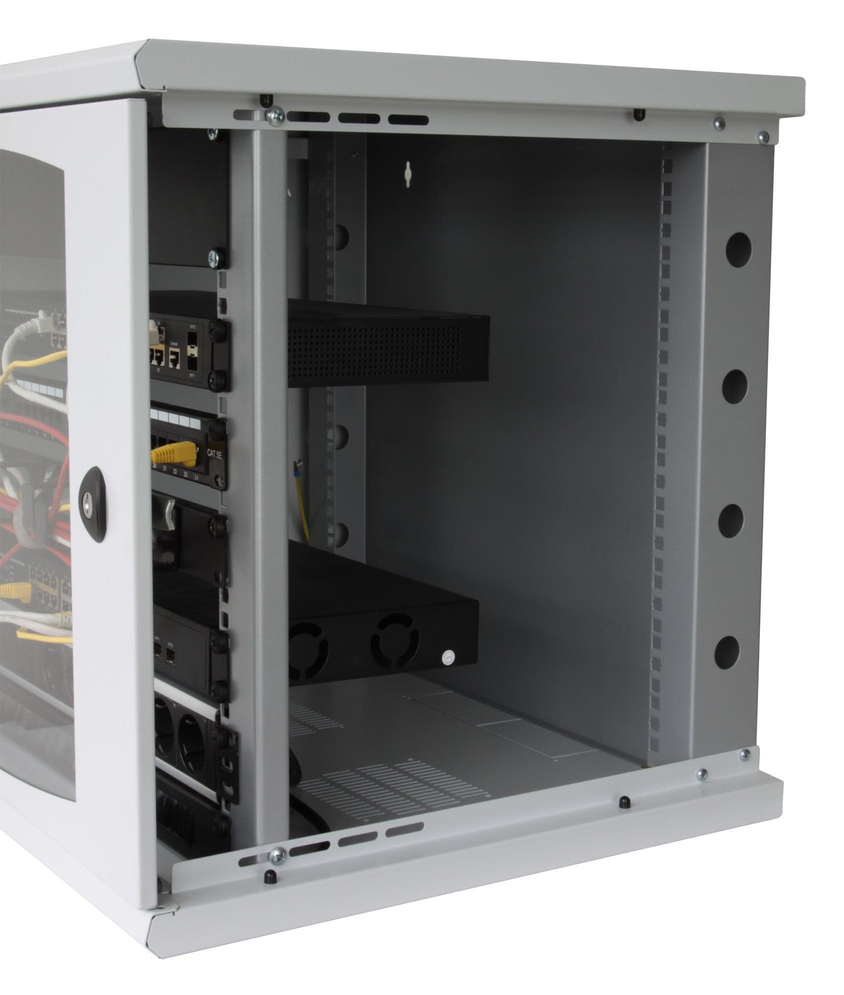 Armadio Rack 19'' a muro 10 unit&agrave sezione unica prof. 500mm Nero in  Scontolo.net - Potenza, commercioVirtuoso.it
