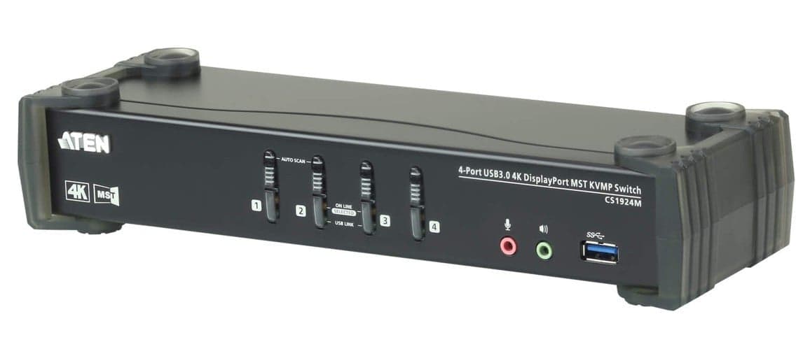 Switch KVMP 4K DisplayPort a 4 porte MST USB3.0, CS1924M in  Scontolo.net - Potenza, commercioVirtuoso.it