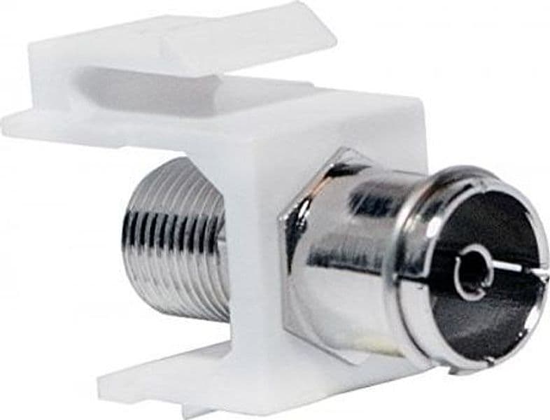 Adattatore Keystone IEC Femmina a F Femmina in Adattatori Scontolo.net - Potenza, commercioVirtuoso.it