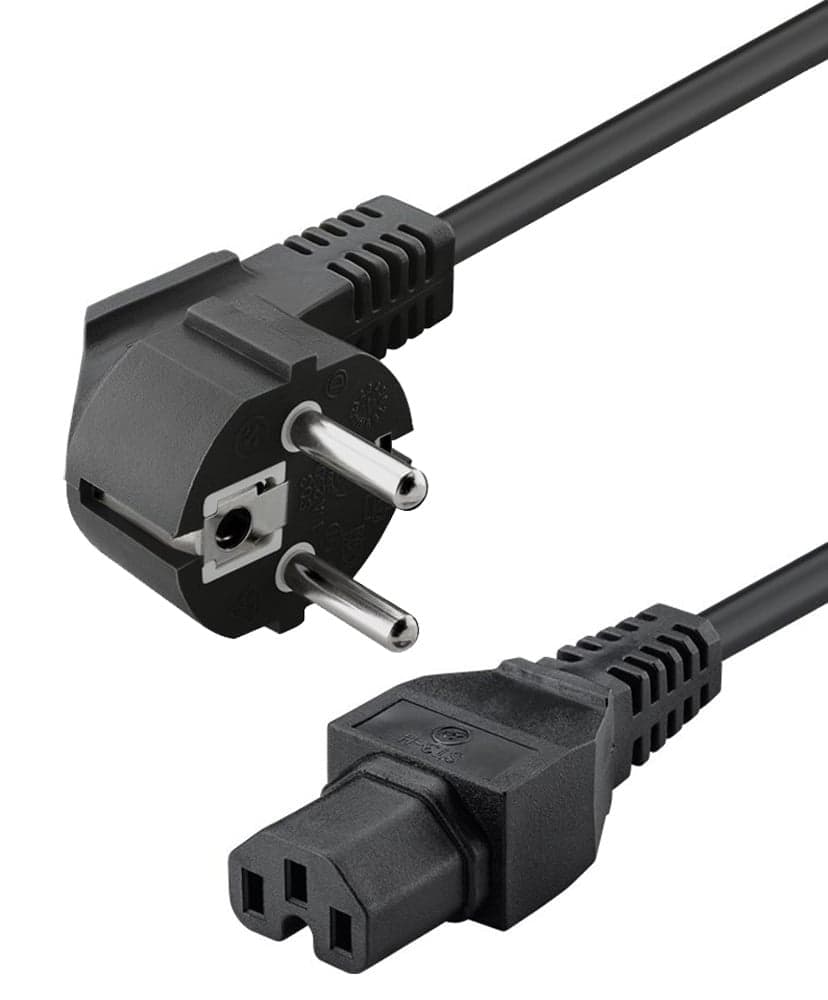 Cavo Alimentazione C15 F a Schuko Angolato 2m Nero in Cavi di alimentazione Scontolo.net - Potenza, commercioVirtuoso.it