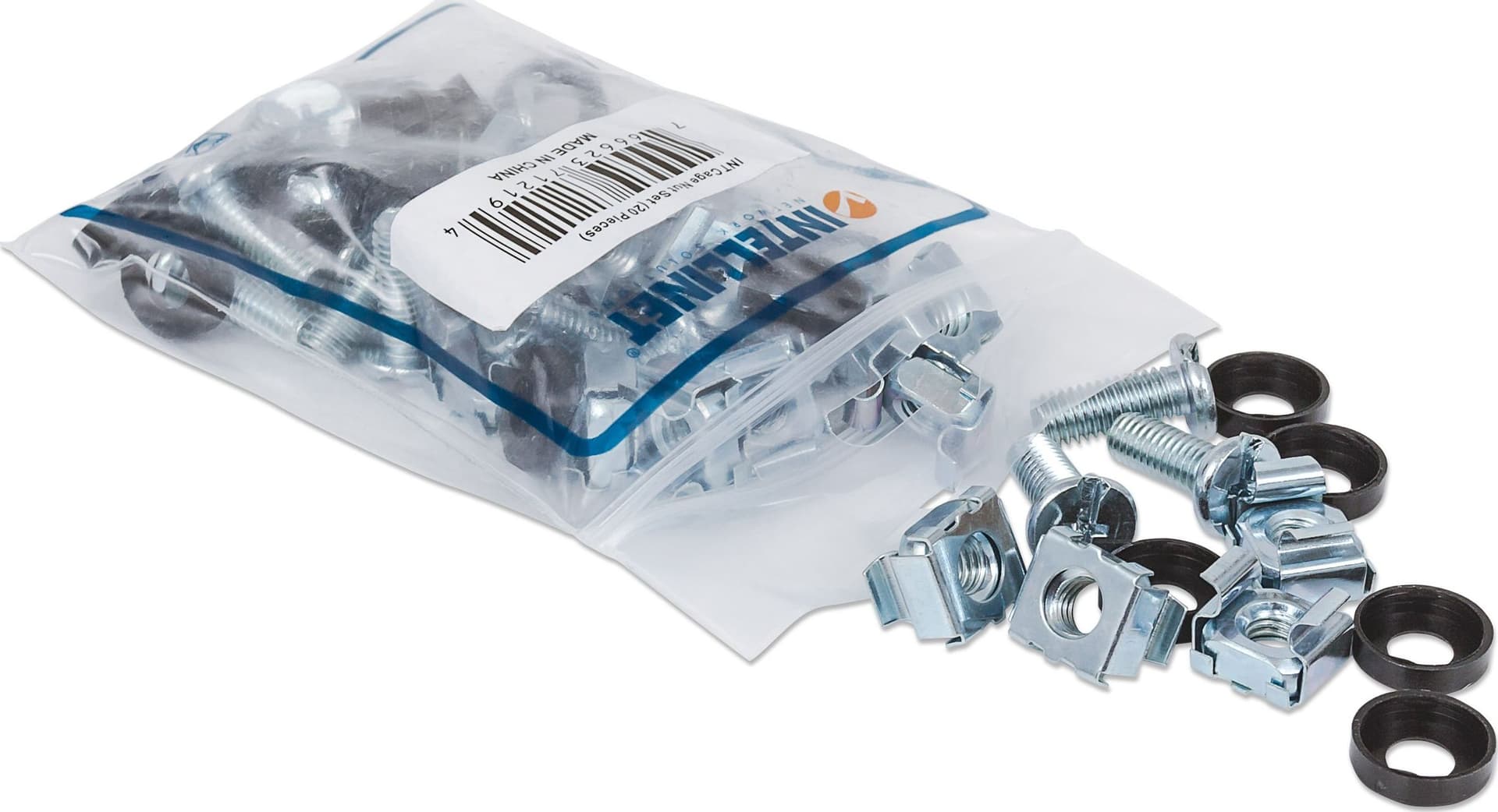 Kit Set 20 Viti, 20 Dadi e 20 Rondelle per Montaggio Rack Silver in Dadi ingabbiati Scontolo.net - Potenza, commercioVirtuoso.it