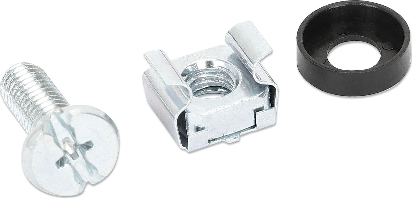 Kit Set 100 Viti, 100 Dadi e 100 Rondelle per Montaggio Rack Silver in Dadi ingabbiati Scontolo.net - Potenza, commercioVirtuoso.it