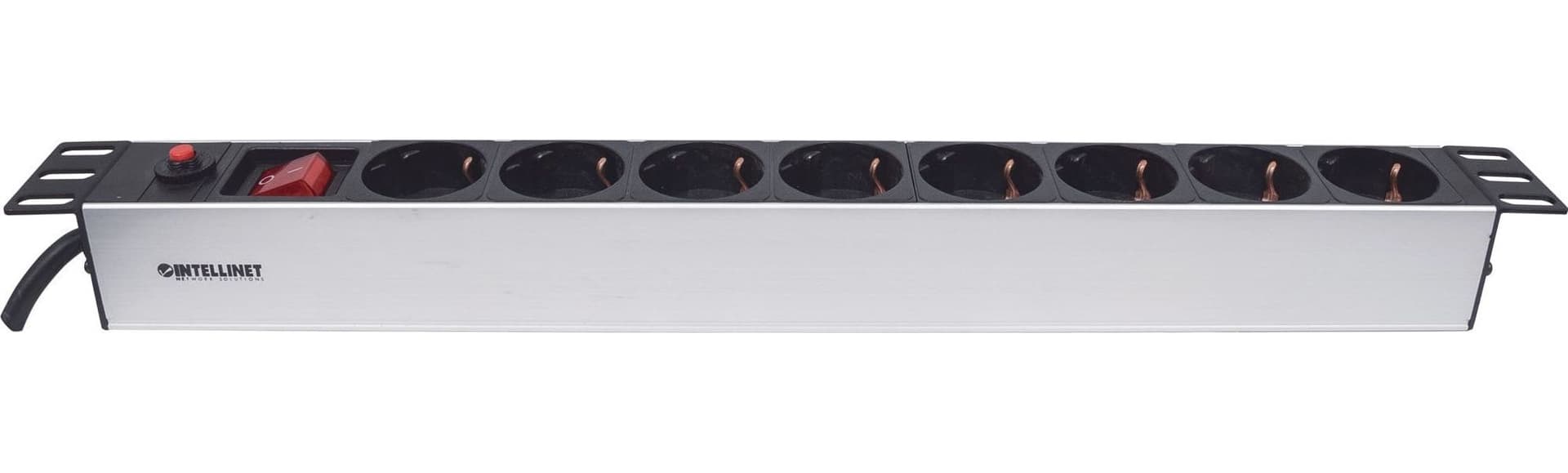 Multipresa per Rack 19'' 8 posti Spina Schuko Angolata 1U in Multiprese Scontolo.net - Potenza, commercioVirtuoso.it