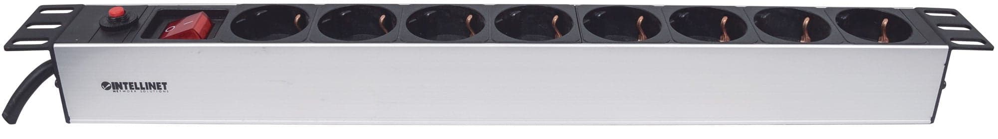 Multipresa per Rack 19'' 8 posti Spina Schuko Angolata 1U in Multiprese Scontolo.net - Potenza, commercioVirtuoso.it
