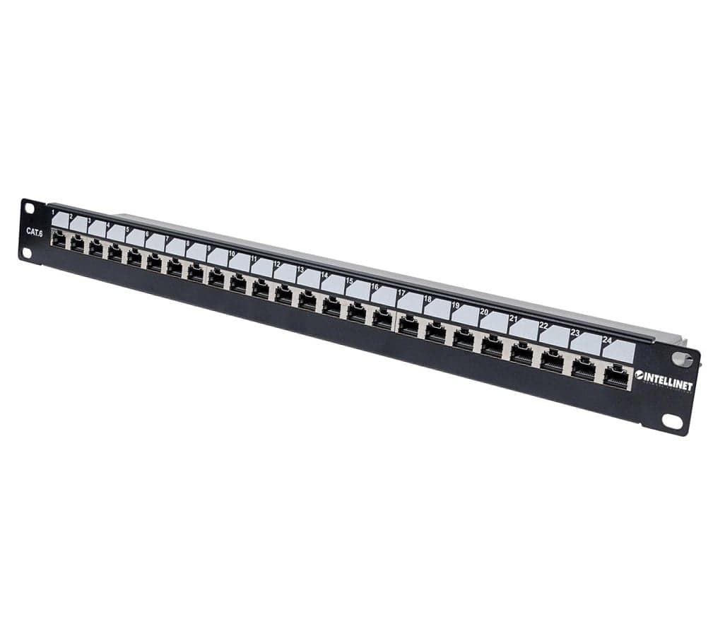 Pannello Patch 24 Posti 19'' Cat.6 S/FTP con Bloccaggio in Cavi Ethernet Scontolo.net - Potenza, commercioVirtuoso.it