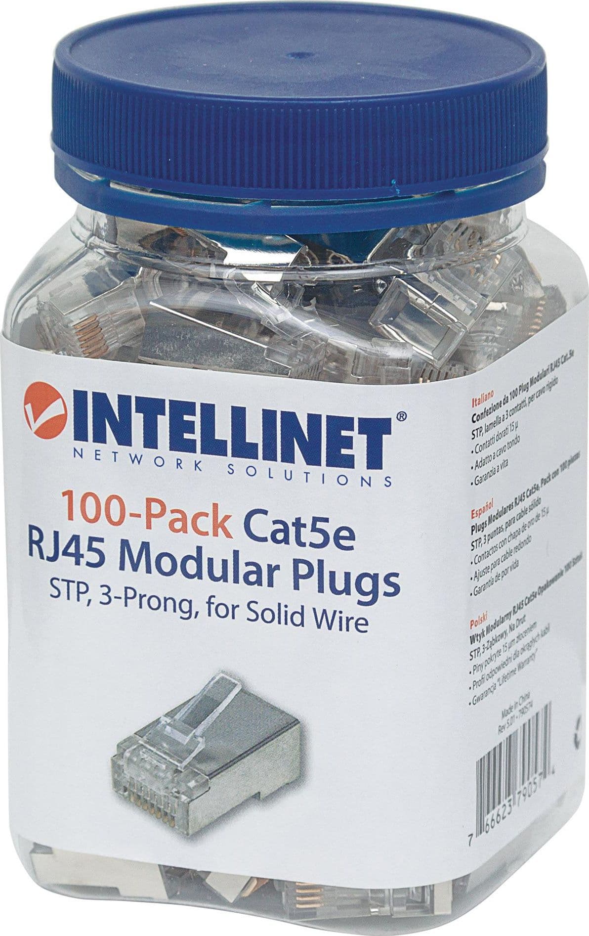 Confezione da 100 Plug Modulari RJ45 Cat.5e STP in Cavi Ethernet Scontolo.net - Potenza, commercioVirtuoso.it