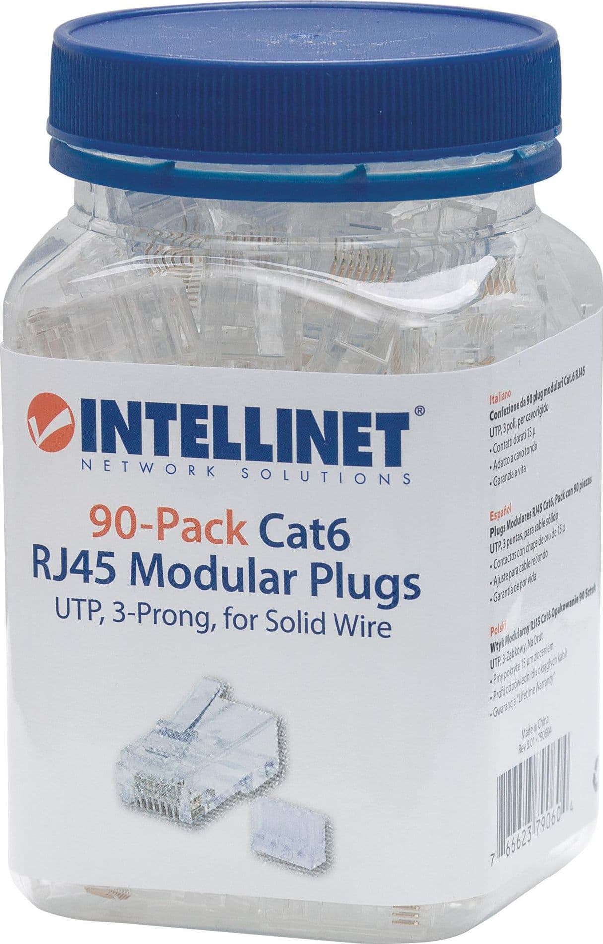Confezione da 90 Plug Modulari Cat.6 RJ45 UTP in Cavi Ethernet Scontolo.net - Potenza, commercioVirtuoso.it