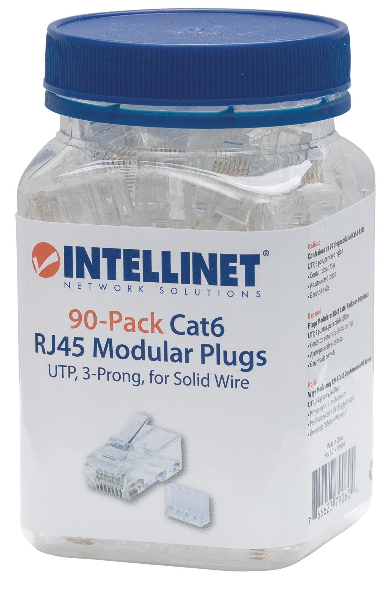Confezione da 90 Plug Modulari Cat.6 RJ45 UTP in Cavi Ethernet Scontolo.net - Potenza, commercioVirtuoso.it