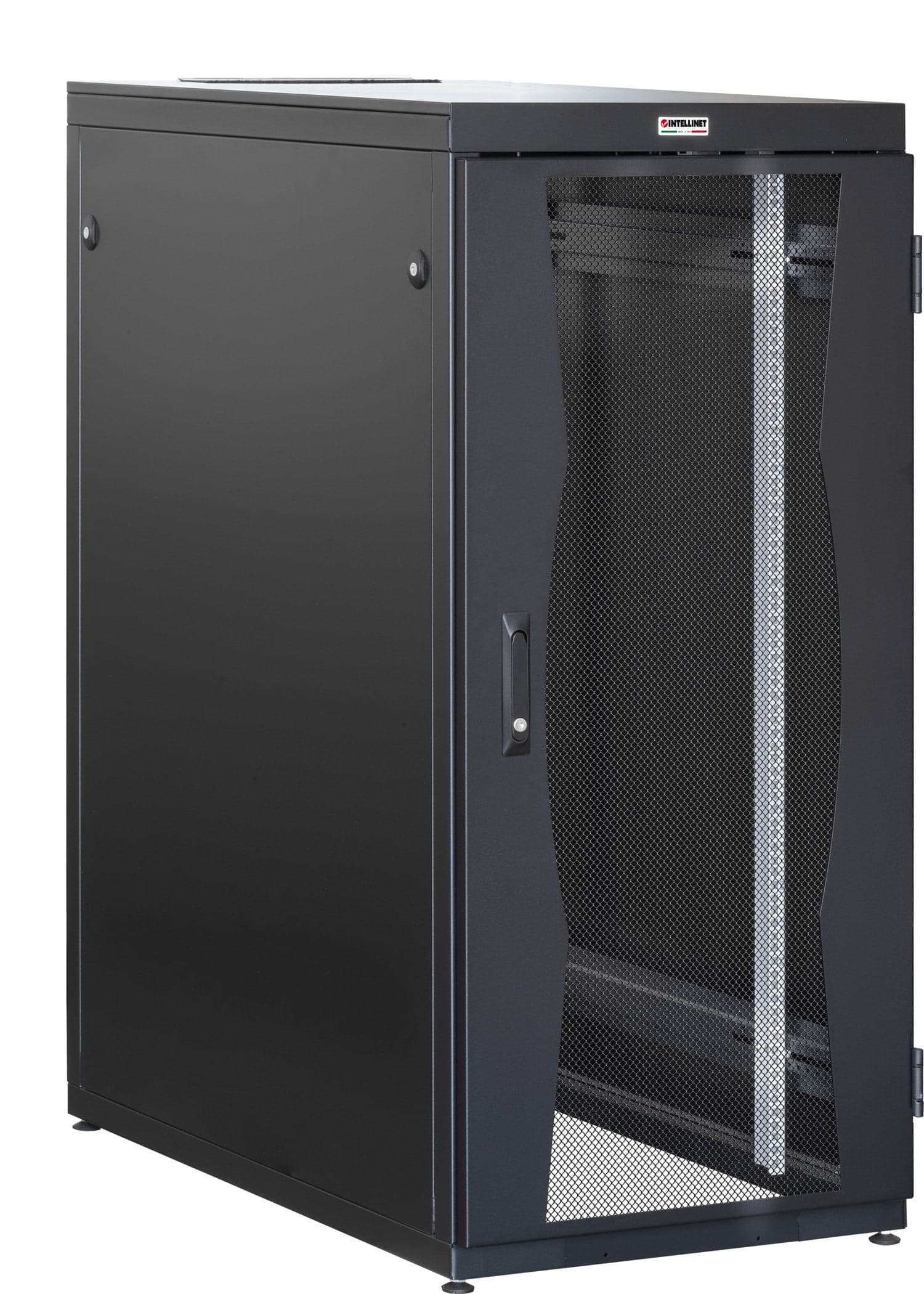Armadio NetRack 19'' 600x1000 27 Unit&agrave Nero Porte Grigliate da Assemblare in Armadi Scontolo.net - Potenza, commercioVirtuoso.it