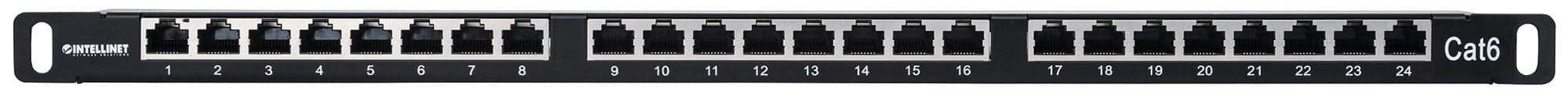 Pannello Patch 24 posti 19'' 0.5U Cat6 FTP Nero in Pannelli patch Ethernet Scontolo.net - Potenza, commercioVirtuoso.it
