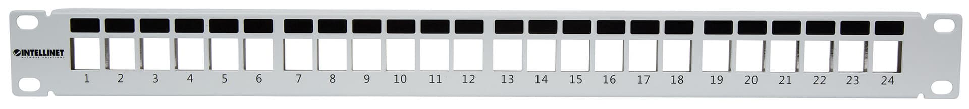 Pannello Patch Modulare Senza Frutti 24 Posti Grigio in Pannelli patch Ethernet Scontolo.net - Potenza, commercioVirtuoso.it