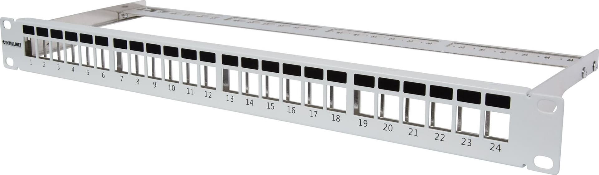 Pannello Patch Modulare Senza Frutti 24 Posti Grigio in Pannelli patch Ethernet Scontolo.net - Potenza, commercioVirtuoso.it