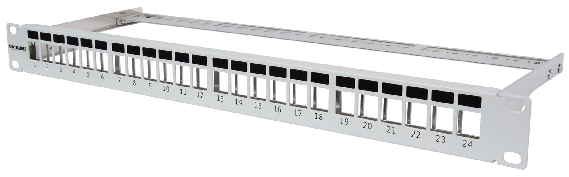 Pannello Patch Modulare Senza Frutti 24 Posti Grigio in Pannelli patch Ethernet Scontolo.net - Potenza, commercioVirtuoso.it