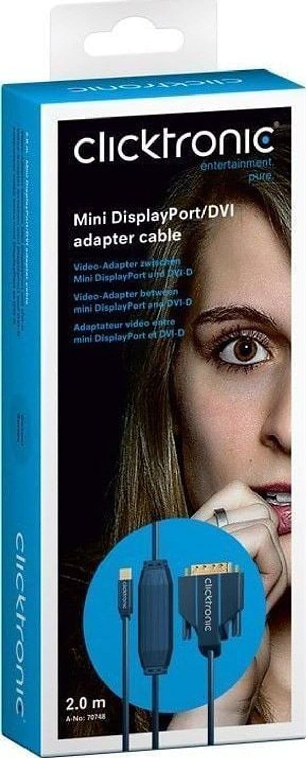Cavo Mini DisplayPort (Thunderbolt) a DVI-D 24+1 2m Alta Qualit&agrave