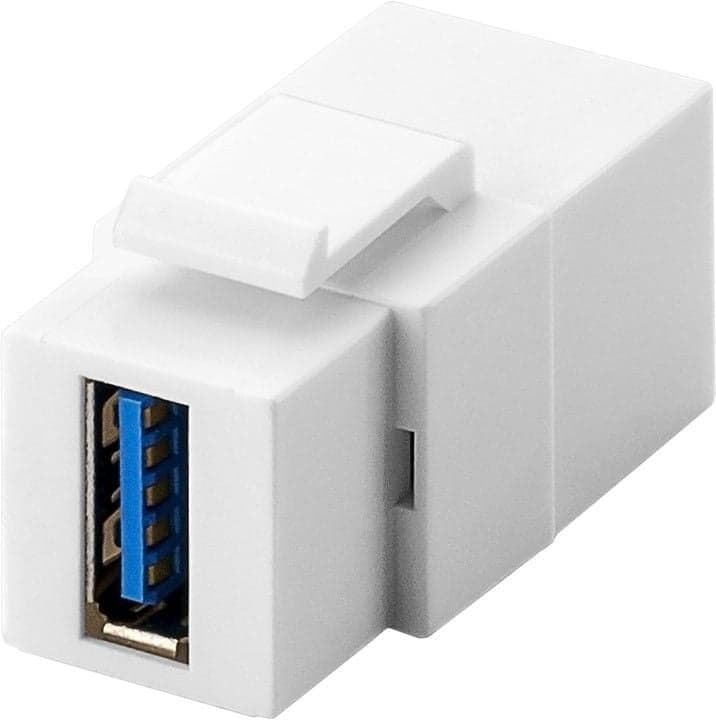 Adattatore Keystone 2x USB 3.0 A Femmina Bianco in Adattatori Scontolo.net - Potenza, commercioVirtuoso.it