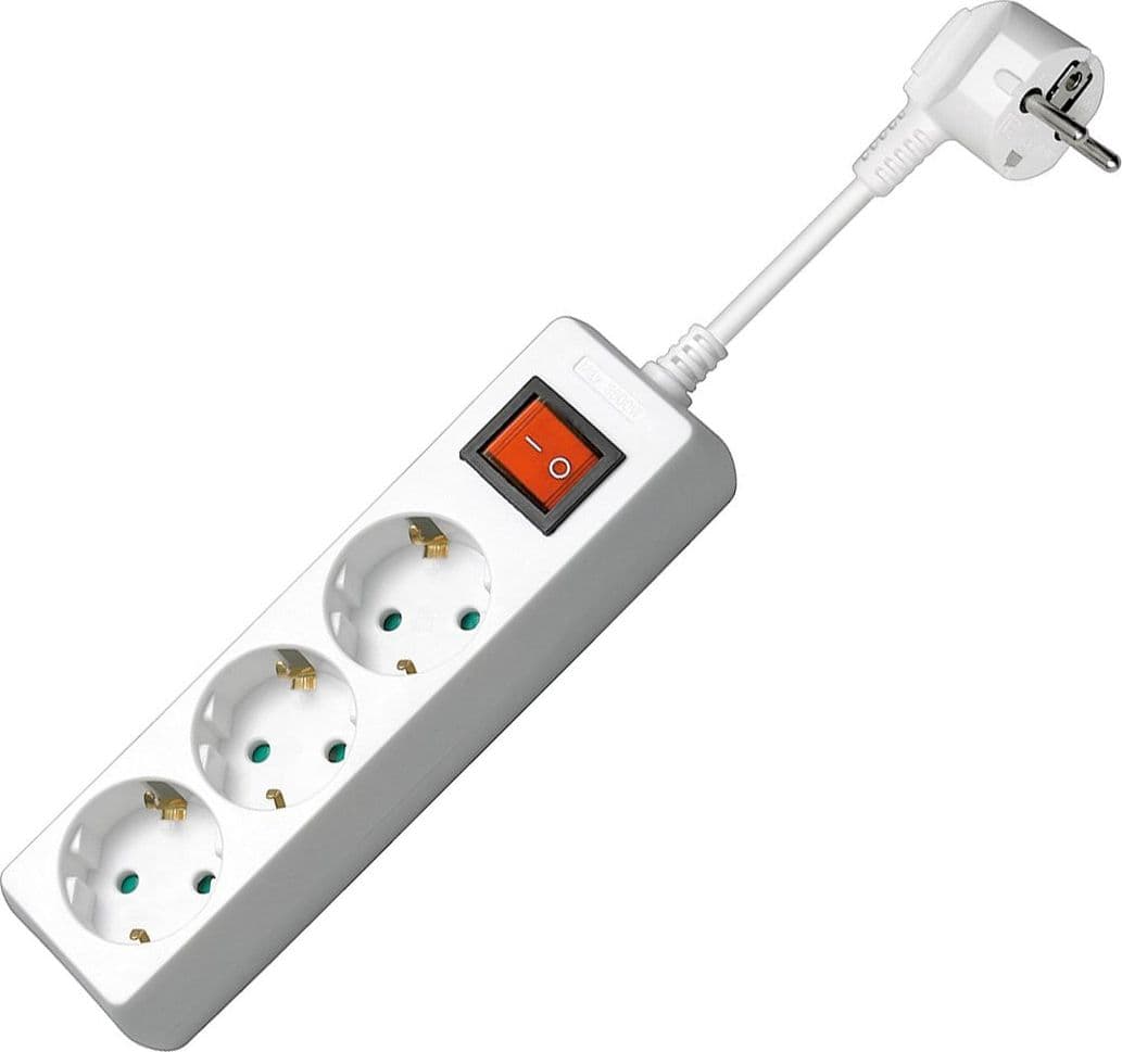 Multipresa 3 Posti Schuko con Interruttore e Cavo 1,5m in Fili elettrici Scontolo.net - Potenza, commercioVirtuoso.it