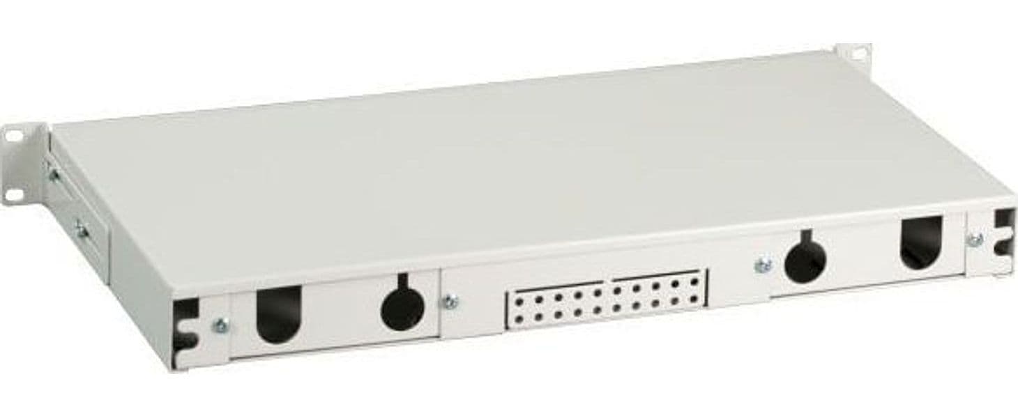 Box Ottico Versione Scorrevole 1U Senza Pannello Frontale Grigio