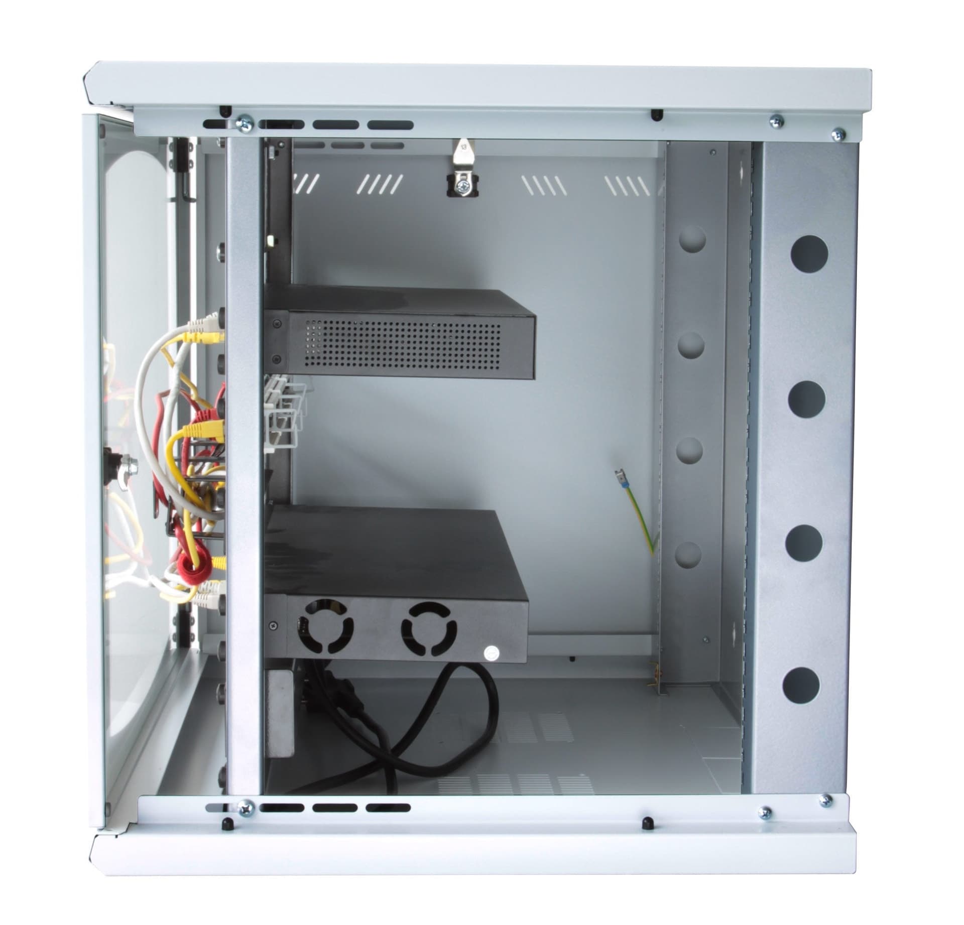 Armadio Rack 19'' a muro 13 unit&agrave sezione unica prof. 500mm Nero in  Scontolo.net - Potenza, commercioVirtuoso.it