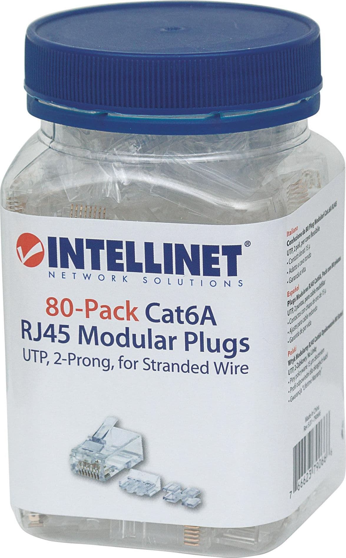 Confezione da 80 Plug Modulari Cat.6A RJ45 UTP in Cavi Scontolo.net - Potenza, commercioVirtuoso.it