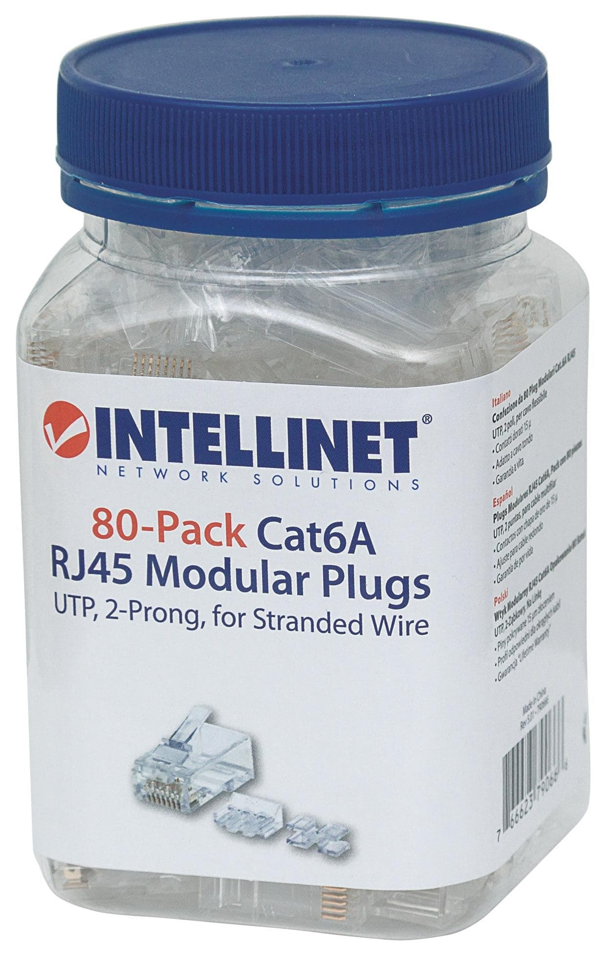 Confezione da 80 Plug Modulari Cat.6A RJ45 UTP in Cavi Scontolo.net - Potenza, commercioVirtuoso.it