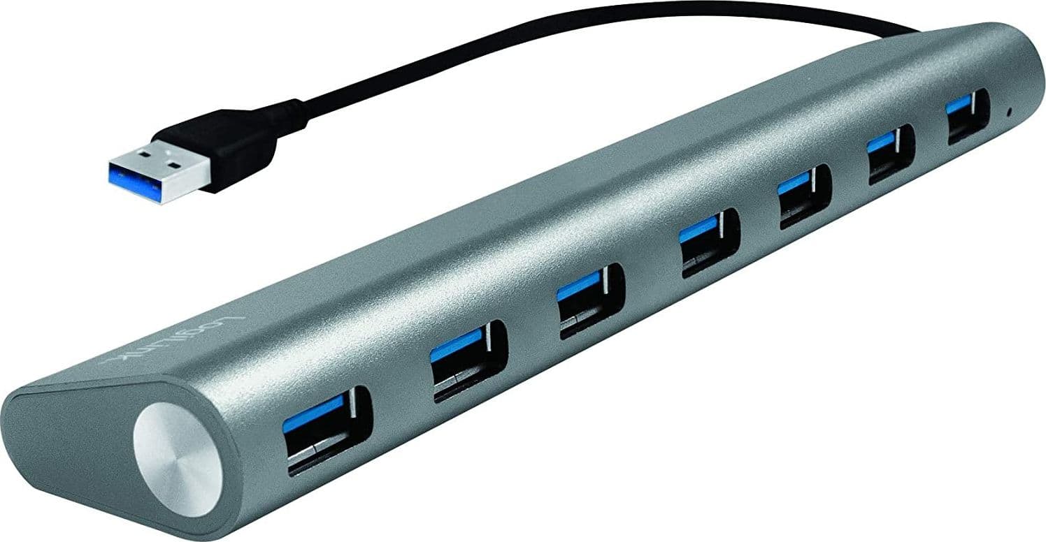 Hub USB 3.0 SuperSpeed 7 porte Alluminio Silver in  Scontolo.net - Potenza, commercioVirtuoso.it