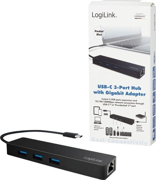 Hub USB-C&trade SuperSpeed 3 Porte USB-A 3.0 Femmina Nero in  Scontolo.net - Potenza, commercioVirtuoso.it