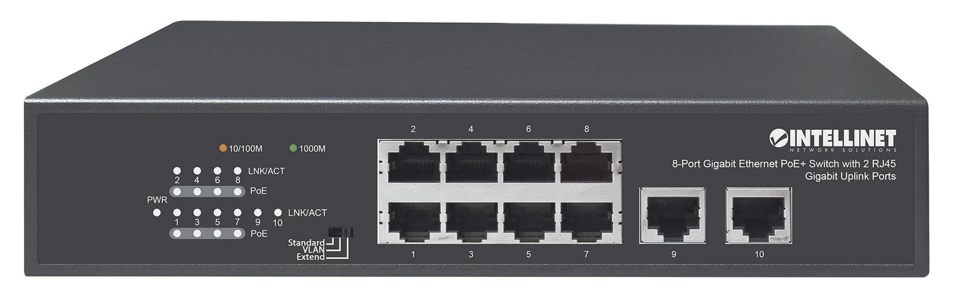 Switch Ethernet Gigabit 8 Porte PoE+ con 2 porte RJ45 Gigabit Uplink in  Scontolo.net - Potenza, commercioVirtuoso.it