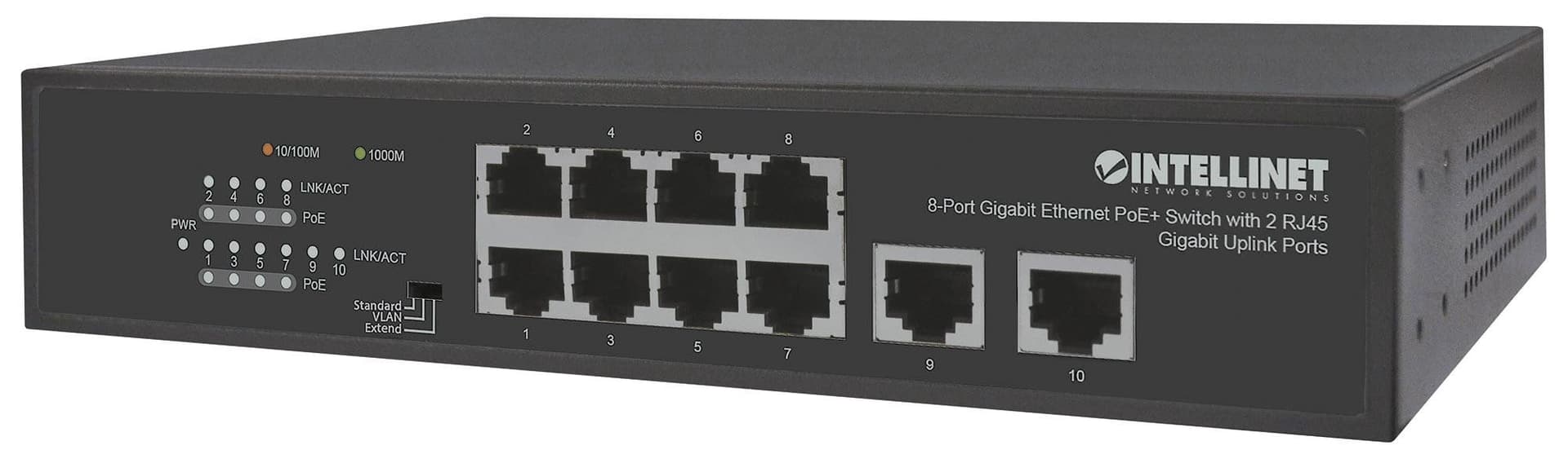 Switch Ethernet Gigabit 8 Porte PoE+ con 2 porte RJ45 Gigabit Uplink in  Scontolo.net - Potenza, commercioVirtuoso.it