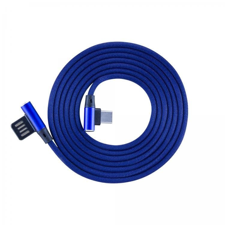 Cavo USB Angolato 90&deg USB A/USB-C 1.5m Blu in  Scontolo.net - Potenza, commercioVirtuoso.it