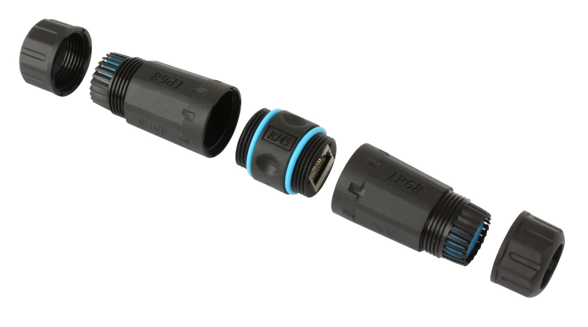 Connettore Cat.6 RJ45 F/F Impermeabile IP68 in Pannelli patch Ethernet Scontolo.net - Potenza, commercioVirtuoso.it