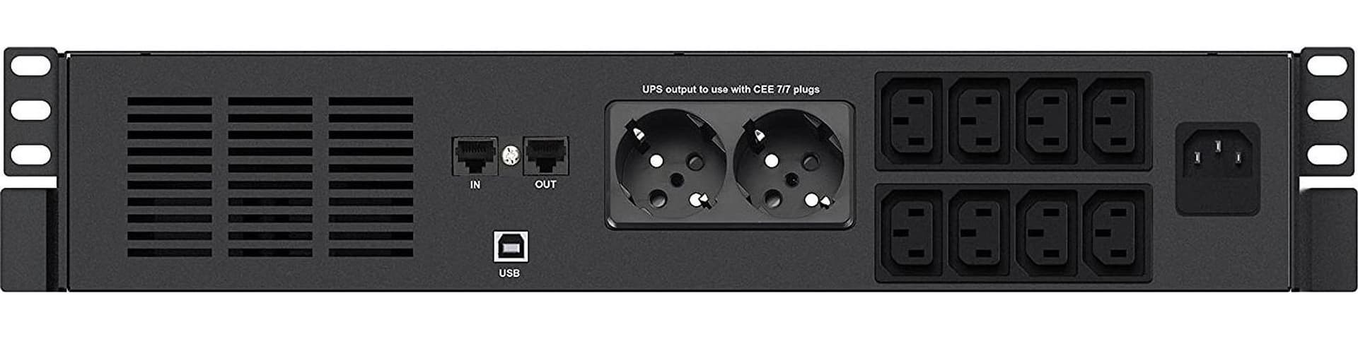 Gruppo di Continuit&agrave UPS X4 2000VA Line Interactive a Rack Nero