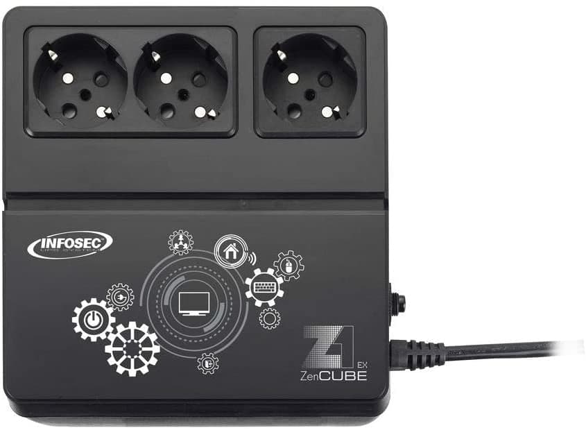 Gruppo di Continuit&agrave UPS Z1 400VA CUBE Offline Nero in  Scontolo.net - Potenza, commercioVirtuoso.it